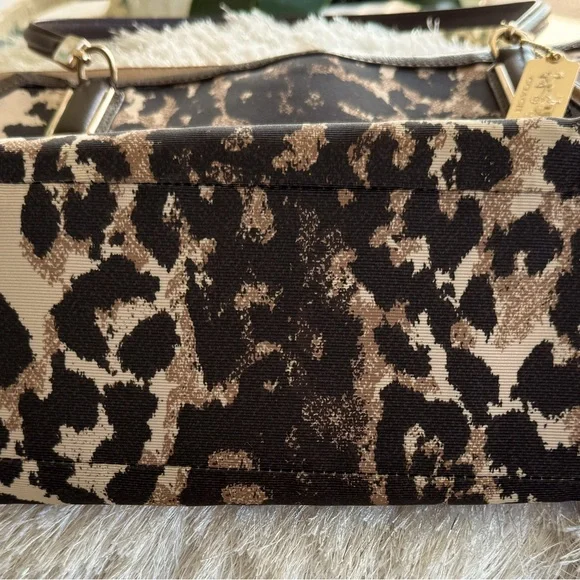 Coach Madison Kimberly Ocelot Print Fabric and Leather - Picture 11 of 13